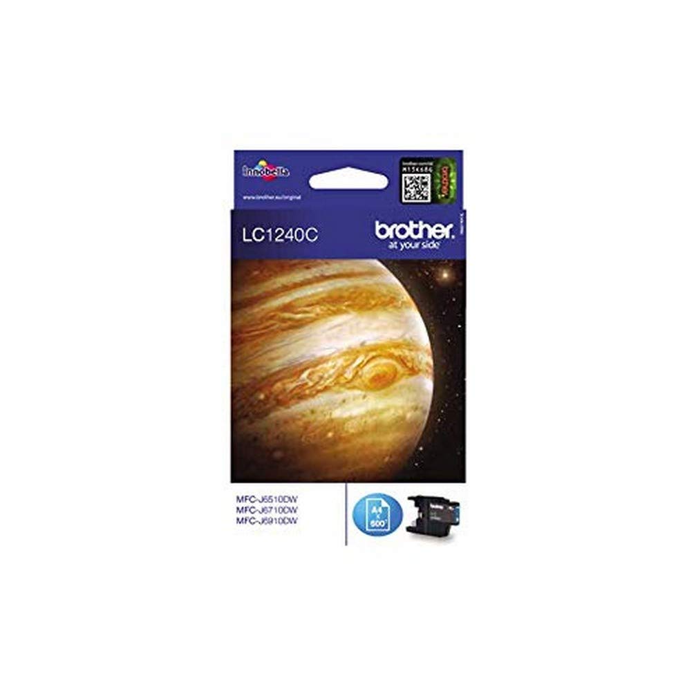 Brother - LC1240BKBP - Plastic Packed Original Ink Cartridge for MFC-J6510DW/J6710DW/J6910DW - Cyan