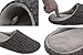 HomeIdeas Men's Cashmere Knitted Anti-slip House Slippers, Spring Summer Breathable Indoor Shoes