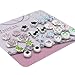 Pack of 12 Color Crystal Magnetic Stud Earrings for Girls Kids Women