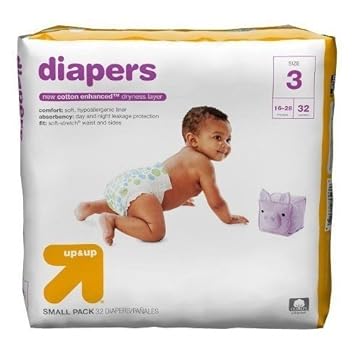 Up Diapers (Size 3 (32 Count) 16-28 lbs 