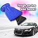 Zone Tech Car Ice Scraper Mitt for Windshield- Warm Waterproof Snow Scraper with Lined Fleece Glove Removable- Blue