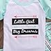 Kids Little Girl Big Dreams Short Sleeve T-Shirt and Arrows Capri Ruffle Pants Outfit (80(1-2Y), Green)