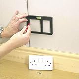 Draper Electrical Plug Socket Cutting Template 63955 Back Box Stencil Tool view 2