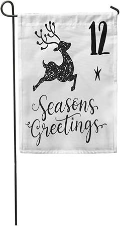 Amazon Com Semtomn Garden Flag Greeting Christmas Advent