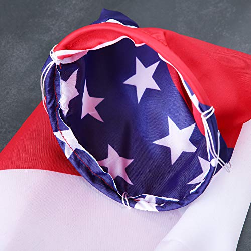 2 Pieces American Flag Windsock US Stars and Stripes Patriotic Outdoor Hanging with Hook Veteran's Day 4th of July Decoration Style A (35.43 Inch and 59 Inch)