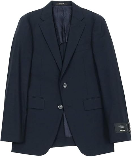 Amazon Co Jp Comme Ca Men コムサメン Cerruti社生地 ストレッチトロ 2b テーラードジャケット 紺 服 ファッション小物