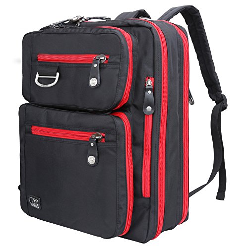 Evecase Laptop Briefcase Backpack, Unisex Lightweight Convertible
