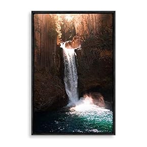 signwin Framed Canvas Wall Art Waterfall Canvas Prints...