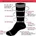 BENCOMOM 3 Pack Men's Compression Sock for Travel,Nurse,Athletics,Circulation&Recovery