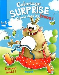 F89100/4 - Coloriage surprise - Colorie dans les trous !