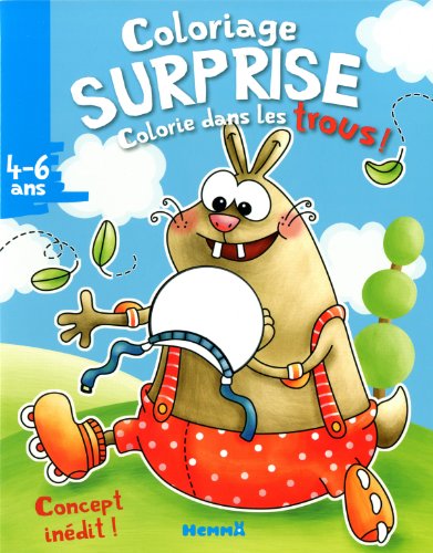 F89100/4 - Coloriage surprise - Colorie dans les trous !