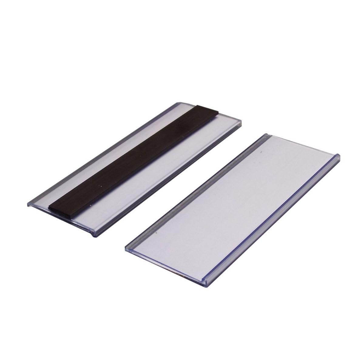 Beaverswood Magnetic Ticket Holder, Magnetic Label Strips Comes With Card. Paper Inserts And Plastic Protectors. Magnetic Racking Labels Shelf Sign (38Mm X 100Mm)