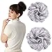 REECHO Women's Thick 2PCS Hair Scrunchies Made of Hair, No Color, Size No Size