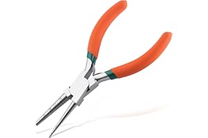 LEONTOOL Wire Looping Pliers Precision Round Nose Pliers 2mm to 8mm Bail Making Plier Wire Bending Pliers for Jewelry Making,