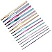 CO-Z Multicolor Ergonomic Crochet Knitting Hooks Set with Knitting Accessories and Storage Case, Multi-Size Crochet Patterns & Yarns Smooth Needles Set