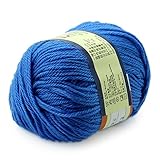 Joylive Wool Yarn Worsted Sweater Cashmere Knitting Yarn Soft Warm Baby 50g Royal Blue