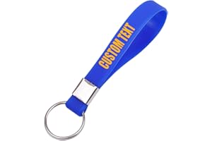 RIYIN 50 Custom Keychains Silicone Personalized Keyrings Customized Bulk for Events, Awareness, Motivation Customizable