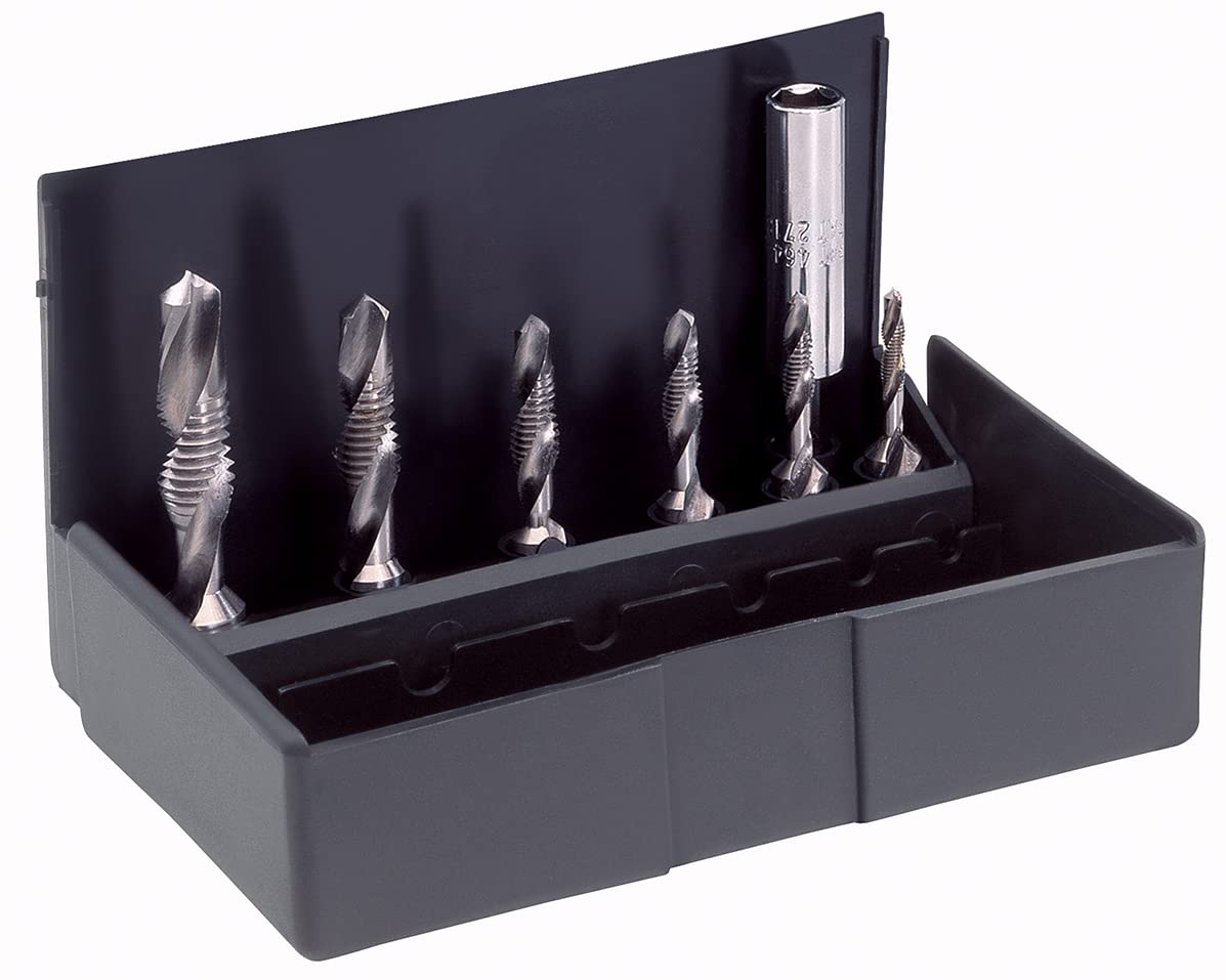 Volkel 3-10mm HSS Combined Bit Set with 1/4-inch Hexagon Shank