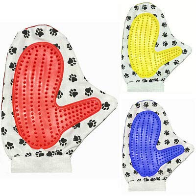 Pet Dog Puppy Cat Kitten GROOMING MASSAGE HAIR GLOVE Mitt Brush -Detangling Comb