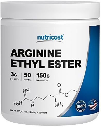 Nutricost Arginine Ethyl Ester Powder (150 Grams) - 3G Per Serving - Pure Arginine Ethyl Ester