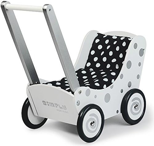 Unbekannt 36409 Wooden Doll's pram, Silver