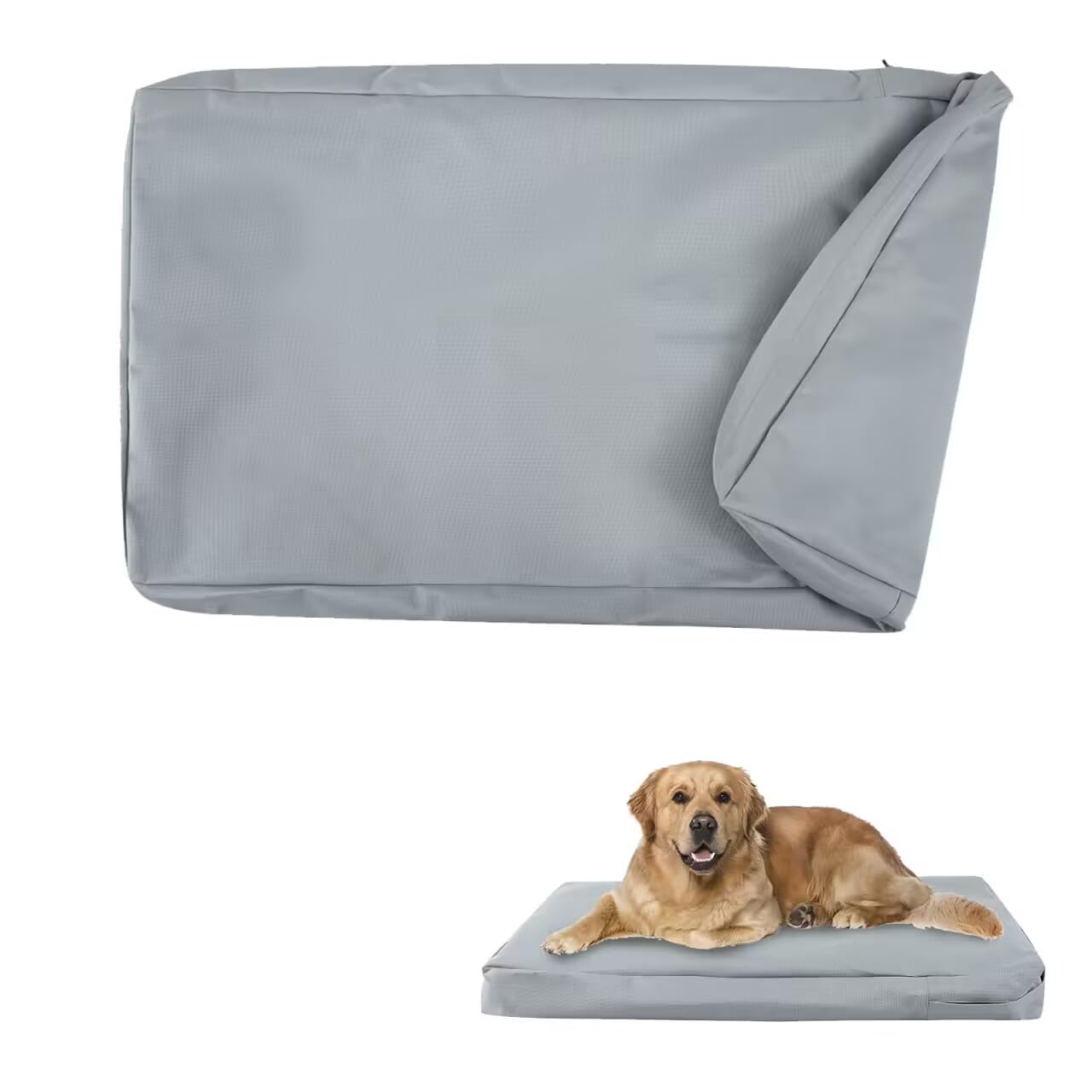 XITVVyg Dog Bed Cover,Waterproof Canvas Dog Crate Mattress Cover,Washable&Removable Bed Covers for Dogs,Replacement Dog Bed Cover with Zipper,Indoor Bed Protector for Pet Covers