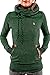 Lacostew Women's Solid Funnel Neck Hoodies Pullover Hooded Sweatshirt