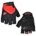 FIRELION Mens Cycling Gloves，Half Finger Bike Glove，MTB DH Road Bicycle Gloves，Padded Shock-Absorbing Anti-Slip Breathable Short Sports Gloves Unisex