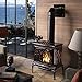 PYBBO Wood Stove Fan - Heat Powered Double Motors, Small Size 8 Blades Non-Electric Fireplace Silent Eco Fan for Gas/Pellet/Wood/Log Burner Stoves