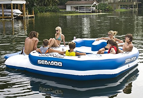 Sea-Doo-8-Person-Inflatable-Mega-Island-Lake-Float-w-4-Speaker-Music-System Sea-Doo-8-Person-Inflatable-Mega-Island-Lake-Float-w-4-Speaker-Music-System