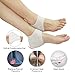 Heel Protectors, Heel Cups Sleeve, New Material* Heel Cushion, Great for Heel Pain, Heel Spur Cracked Heels, Heal Dry, Cracked Heels. (White Gel Sleeve+Green Arch Support+Massage Ball)