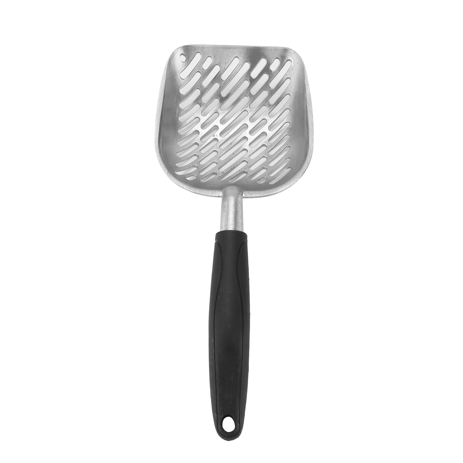 Pssopp Metal Cat Litter Scoop Cat Litter Sifter with Deep Shovel Pets Litter Sand Shovel with Handle for Cat Litter Box