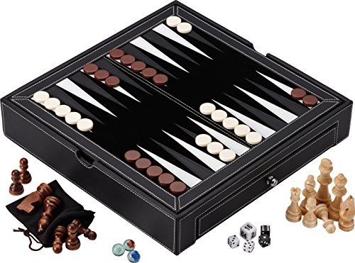 Mainstreet Classics Broadway 5-in-1 Combo Board Game Set