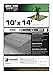 Dry Top 11014 Medium Duty Tarp, 10x14 Feet, Brown/Green