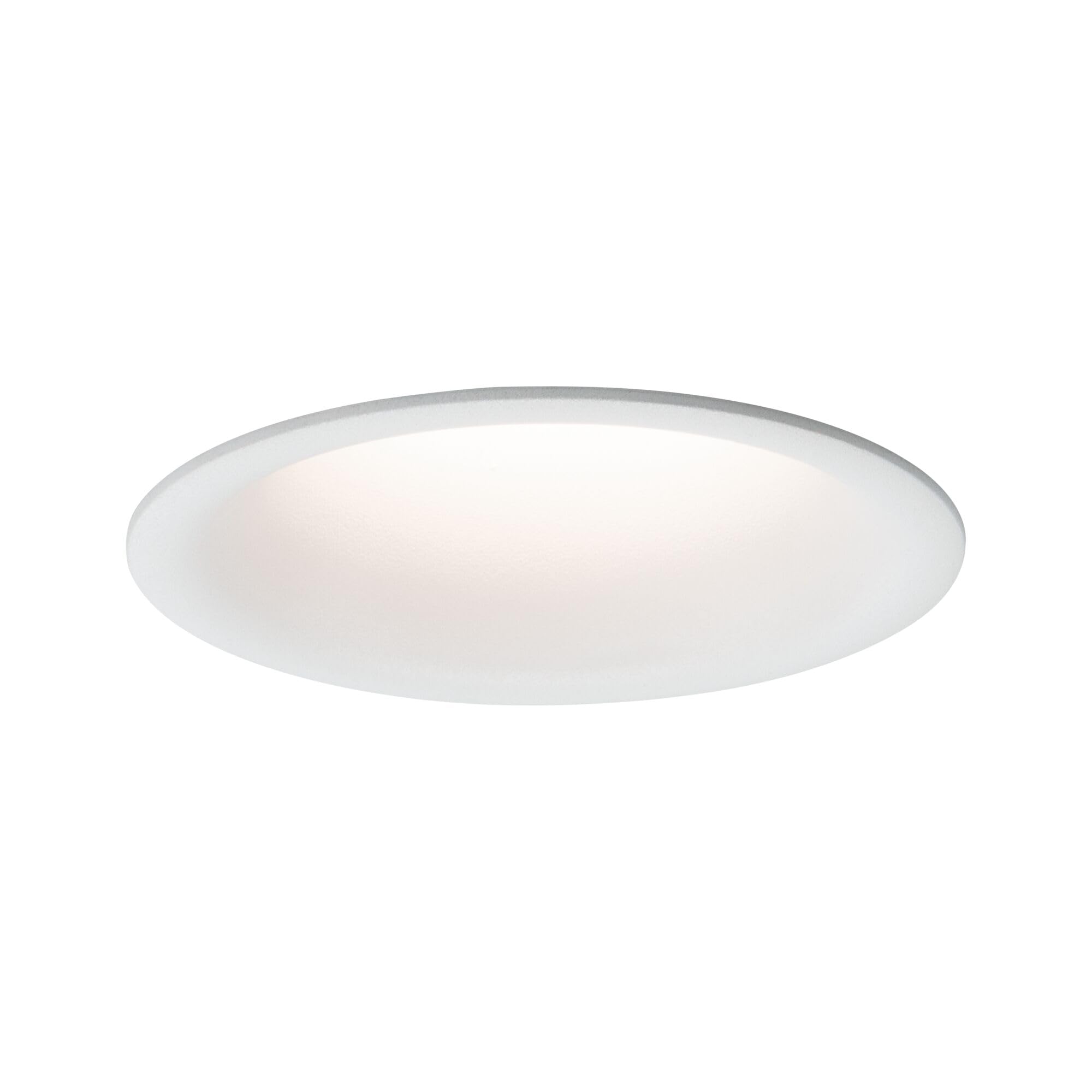 Paulmann 93416 Cymbal LED recessed luminaire incl. 1x6.8W IP44 dimmable recessed Spotlight White matt spot Plastic recessed lamp 2700K
