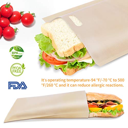 2 Toaster+Non+Stick+Reusable+Approved+Sandwiches