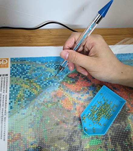 2Pack Diamond Painting Tools Drill Pen for 5D DIY Painting with Diamonds Accessories Kits for Adults Cross Stitch Kits
