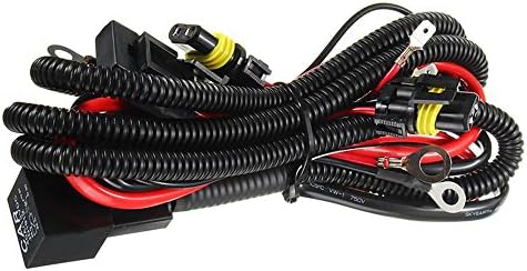 Universal Relay Wiring Harness for HID Conversion Kits Single Beam 9006 HB4 HID Xenon Wire Harness Fuse 40A DC 12V - H1 H3 H7 H8 H9 H10 H11 9005 9006 880 881 5202 9140