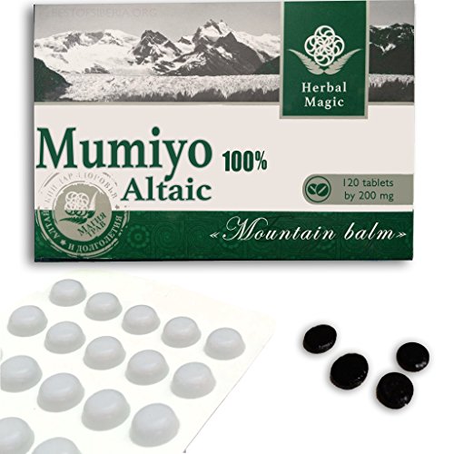 120 Tablets Altai Gold Shilajit Supplement Pure mumio mumiyo Capsules mumijo Resin
