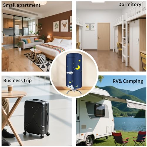 Portable Clothes Dryer, for Apartment, RV and Travel, Secadora de ropa portatil, Mini Dryer Quickly Dry Light Clothes, Underwear, Baby Clothes, Socks and Shoes