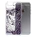iPhone 6s plus case,iphone 6 plus case, liujie Liquid Cool Quicksand Moving Stars Bling Glitter Floating Dynamic Flowing Case Liquid Cover for Iphone 6s plus 5.5inch (purple)