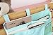 8 Pockets Hanging Bedside Caddy Organizer for Dorm Bedroom Bunks Bed TV Remote Controller Holder Baby Cot Stroller Nursery Diaper Cup Holder Organizer Pushchair Storage Bag Magzine Cellphone Case