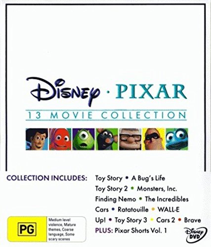 Amazon Com Disney Pixar Collection 16 Dvd Box Set Toy Story A Bug S Life Toy Story 2 Monsters Inc Finding Nemo The Incredibles Cars Ratatou