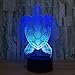 Cirkooh Sea Turtle 3D Optical Illusion Lamp 7 Colors Change Timing Remote Control and Touch Button LED Table Desk Lamp for Home Bedroom Decoration