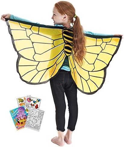 Douglas Toys Dreamy Dress-Ups 50567 Bumblebee Wings with Coloring Book