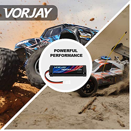 VORJAY 3600mAh RC Akku 7.2V NiMH Akku Batterie Ersatzakku Für RC Autos Flugzeug Helikopter Boot Buggy Modellbau Autos… – Bild 8
