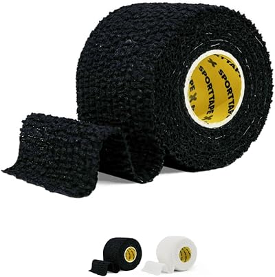 SPORTTAPE Tearable 5cm x 4.5m Elastic Bandage Black – Strong-Grip Breathable