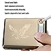 Moonwbak Cigarette Case Lighter, Metal Full Pack 20 Regular Cigarettes Box Holder USB Rechargeable Cigar Lighter Flameless Windproof with USB Cable Best for Birthday Gifts (Eagle)