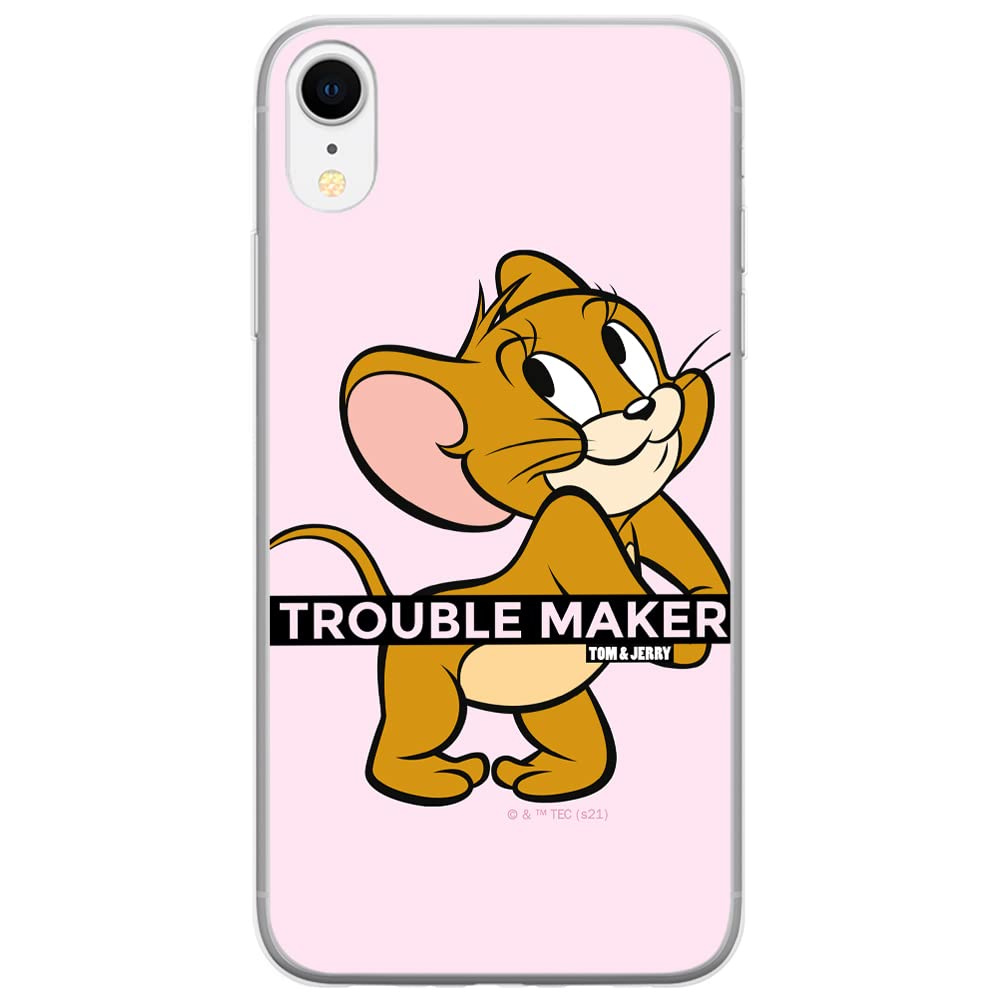 ERT GROUP mobile phone case for Iphone XR original and officially Licensed Tom & Jerry pattern 012 optimally adapted to the shape of the mobile phone, case made of TPU