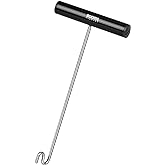 Booms Fishing R08 Saltwater Fish Hook Remover for Large Fish, 10 Inch | Heavy Duty Stainless Steel Fish Dehooker for Deep Hook Removal with Push / Pull Action, Better Reach and Safer Unhooking